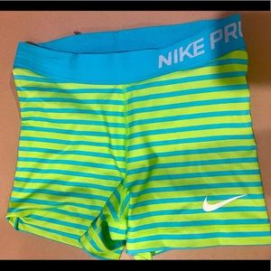 Nike pro women athletic shorts